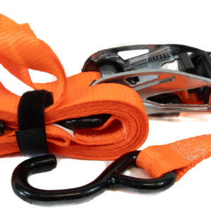 1-1/2" RATCHET STRAP TIE DOWN, 14' Long 3000# Max, S-Hook