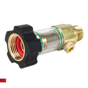 1/2" Clear Water Inlet Strainer With No Bypass Port